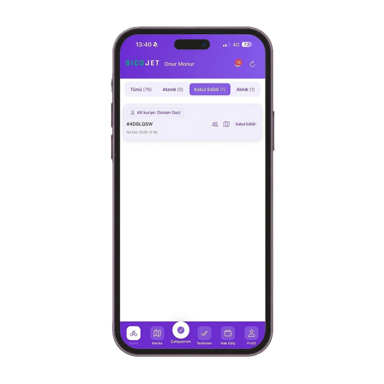 BicoJET sipariş adım 2