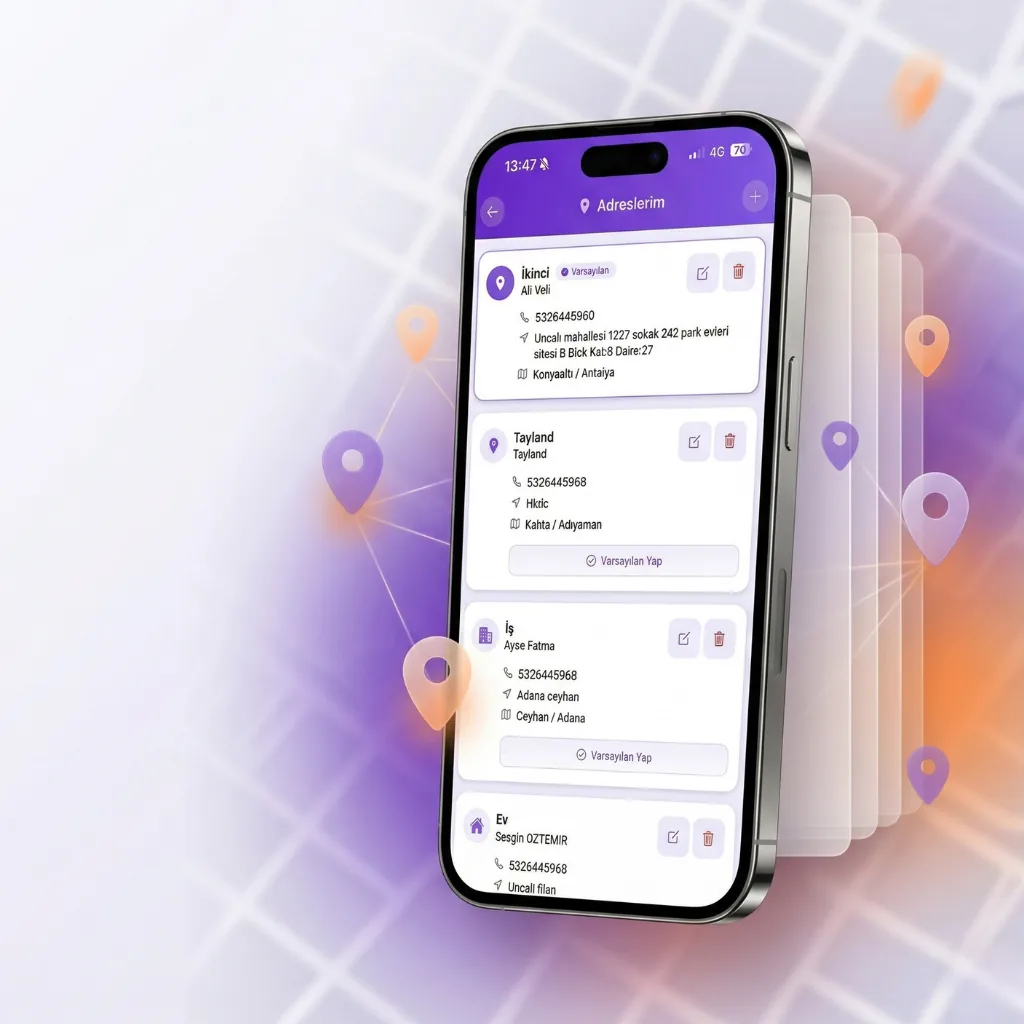 Adres Yönetimi: Tek Tıkla Teslimat