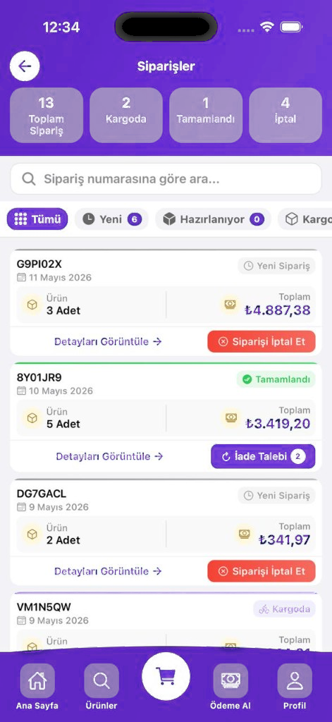 Siparişler Listesi