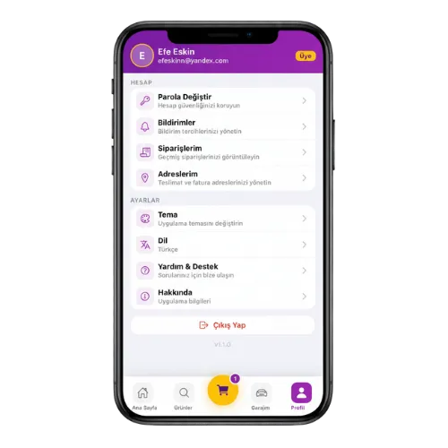 Bicops profil ve ayarlar
