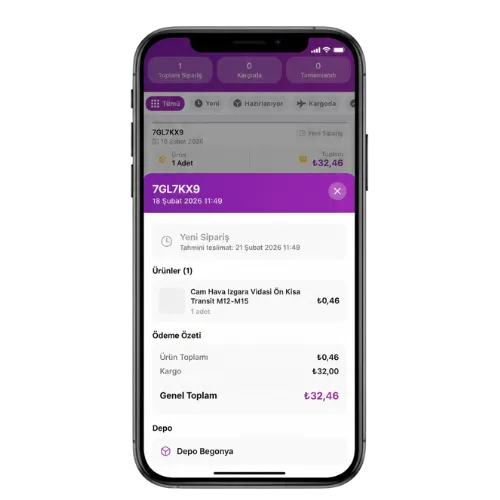 Bicops sipariş takibi