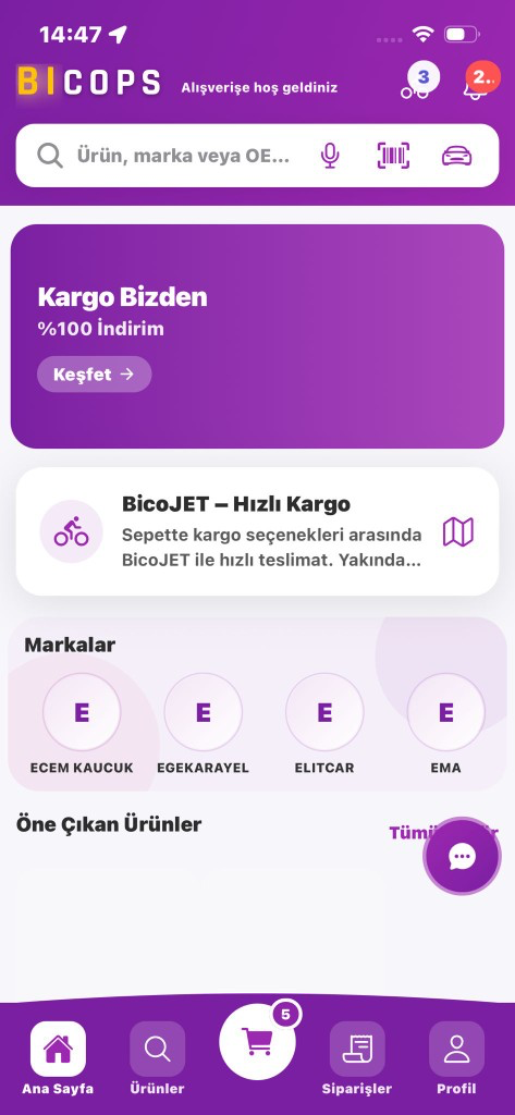 Bicops ana ekran